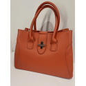 Sac en cuir orange "Francinel "