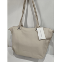 Sac en cuir beige "Arthur et Aston"