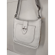 Sac porté  travers en cuir blanc "Francinel "