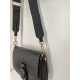 Sac en synthétique beige finition noir - Francinel-