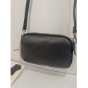 Petit sac en cuir noir "Francinel "