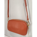 Petit sac en cuir orange "Francinel "