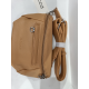 Sac banane en synthétique vert -Mocca-