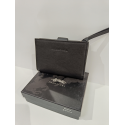 Porte feuille en cuir  noir"Francinel"