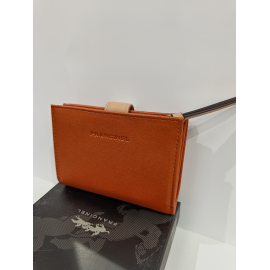 Porte feuille en cuir  noir"Francinel"