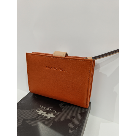 Porte feuille en cuir  noir"Francinel"