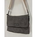 Sac en toile garni synthétique  gris - Mocca-