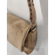 Sac en toile garni synthétique kaki - Mocca-