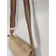 Sac en toile garni synthétique kaki - Mocca-