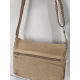 Sac en toile garni synthétique kaki - Mocca-