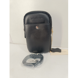 Sac en cuir noir "Francinel "