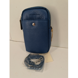 Petite pochette en cuir noir "Francinel "