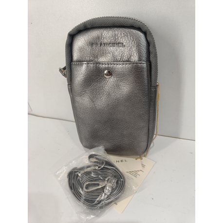 Petite pochette en cuir bleu "Francinel "