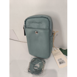 Petite pochette en cuir prune métalisée "Francinel "