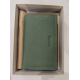 Porte monnaie en cuir vert "Mocca"