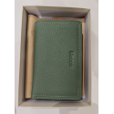 Porte monnaie en cuir vert "Mocca"