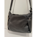 Sac  en synthétique noir  -Mocca-