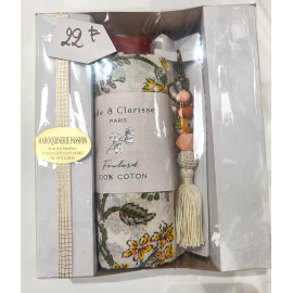 Magnifique Coffret Cadeau Foulard & Porte-clés -Jade & Clarisse Paris