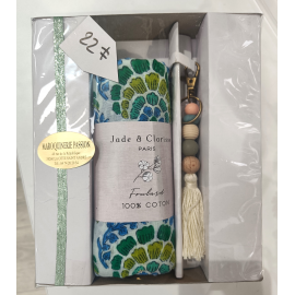 Magnifique Coffret Cadeau Foulard & Porte-clés -Jade & Clarisse Paris