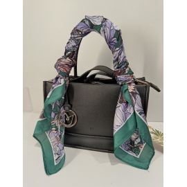 Sac en cuir noir "Francinel "
