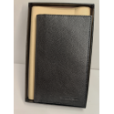 Porte chéquier en cuir noir "Artthur et Aston"