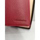 Porte chéquier en cuir rouge "Artthur et Aston"