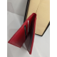 Porte chéquier en cuir rouge "Artthur et Aston"