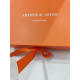 Portefeuille en cuir bleu" Arthur et Aston"