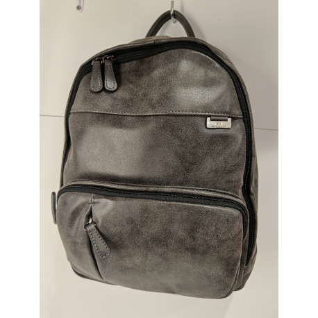 Grand sac a dos en synthétique noir -David William-