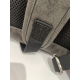 Grand sac a dos en synthétique noir -David William-