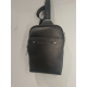 Sacoche en cuir noir  " Arthur et Aston"