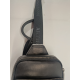 Sacoche en cuir noir  " Arthur et Aston"