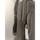 Sacoche en cuir noir  " Arthur et Aston"