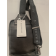 Sacoche en cuir noir  " Arthur et Aston"