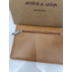 Porte papier plat en cuir bordeaux - Arthur et Aston-