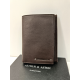 Portefeuille noir en cuir " Arthur et Aston"