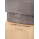 Grand porte monnaie en cuir noir " Arthur et Aston"