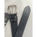 Ceinture en cuir noir "Manna"