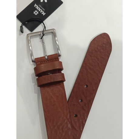 Ceinture en cuir noir "Manna"