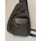 Sac monobretelle en synthétique et cuir noir "Francinel"