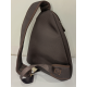 Sac monobretelle en synthétique et cuir noir "Francinel"