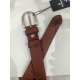 Ceinture en cuir chataigne "Manna"