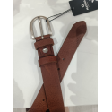 Ceinture en cuir chataigne "Manna"