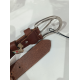 Ceinture en cuir chataigne "Manna"