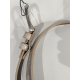 Ceinture en cuir façon python clair "Manna"