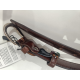 Ceinture en cuir noir "Manna"