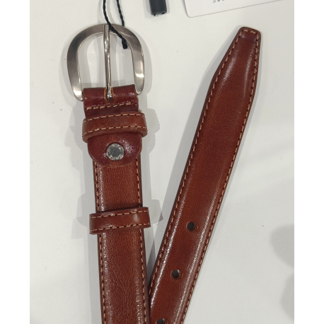 Ceinture en cuir cognac  "Manna"