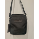 Sacoche en toile garnie cuir noir  " Arthur et Aston"