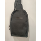 Sacoche en toile garnie cuir noir  " Arthur et Aston"