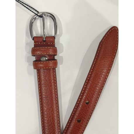 Ceinture en cuir cognac "Manna"